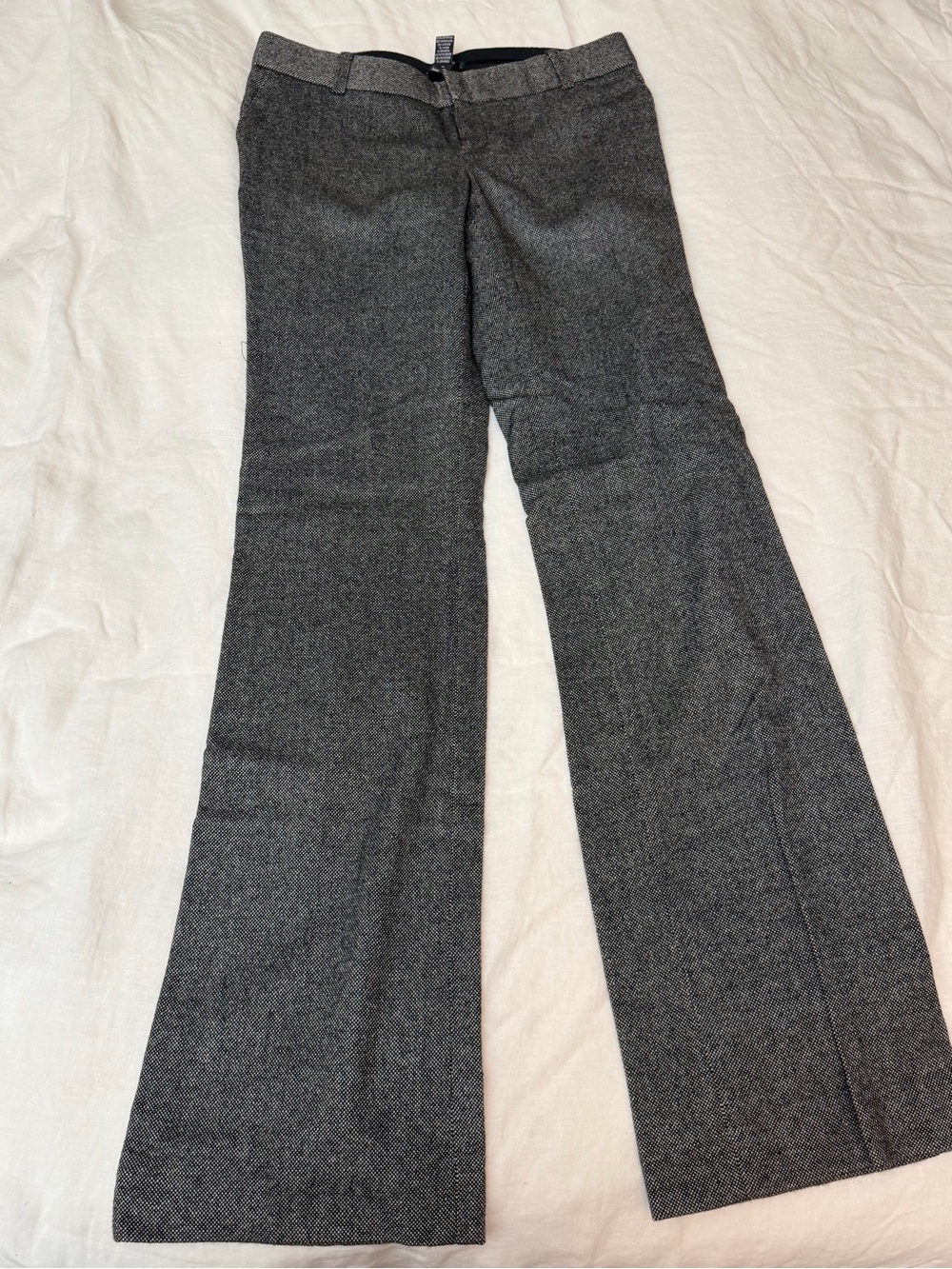 Club Monaco Charcoal Tweed Flare Pants